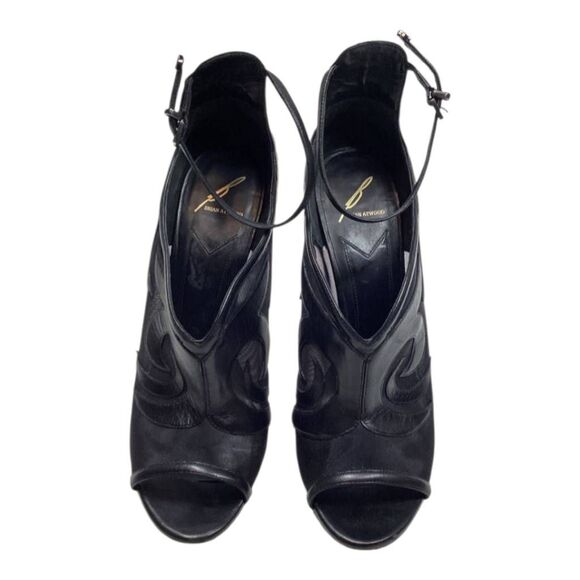 Brian atwood Black High Heels‎ With Open Toe - Picture 1 of 16